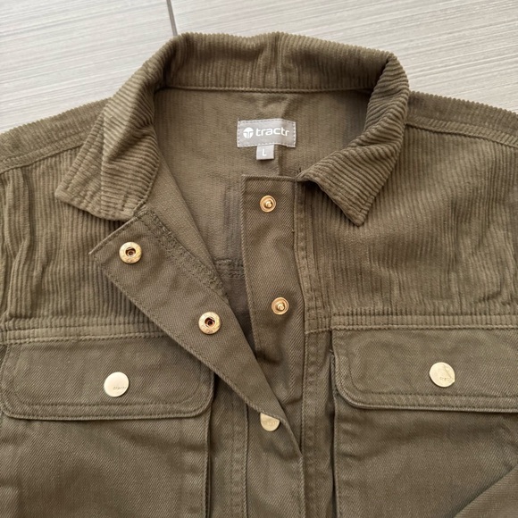 Tractr 🫐 Kids Girls Olive Jean Jacket - Picture 2 of 13